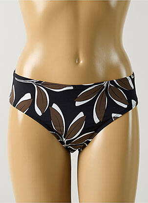 Bas de maillot de bain imprimé fantaisie culotte marron AUBADE femme