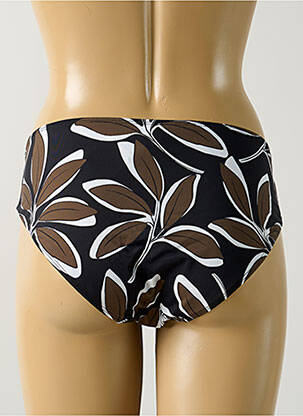 Bas de maillot de bain imprimé fantaisie culotte marron AUBADE femme