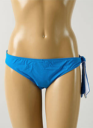 Bas de maillot de bain effet matière satinée culotte bleu AUBADE femme