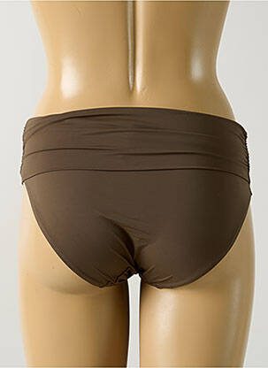 Bas de maillot de bain micro fibres culotte marron AUBADE femme