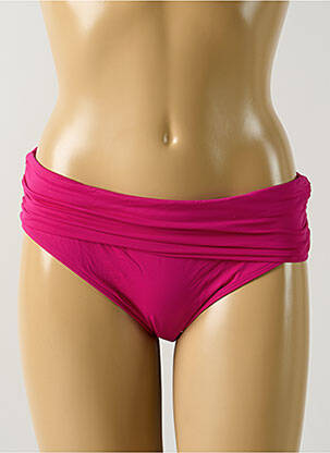 Bas de maillot de bain effet matière satinée culotte rose AUBADE femme