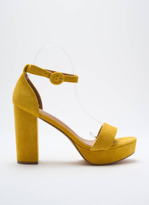 Sandales/Nu pieds jaune REFRESH pour femme