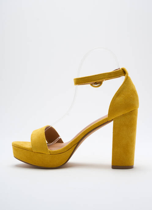 Sandales/Nu pieds jaune REFRESH pour femme
