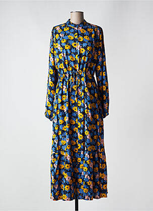 Robe longue manches longues manches longues bleu COMPAÑIA FANTASTICA femme