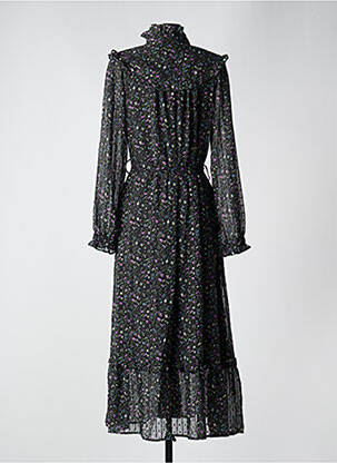 Robe longue manches longues manches longues noir MOLLY BRACKEN femme