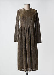 Robe mi-longue manches longues manches longues or COMPAÑIA FANTASTICA femme