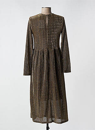 Robe mi-longue manches longues manches longues or COMPAÑIA FANTASTICA femme
