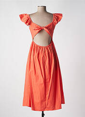 Robe mi-longue orange COMPAÑIA FANTASTICA pour femme seconde vue