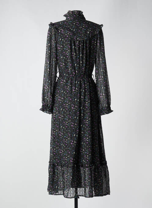 Robe longue manches longues manches longues noir MOLLY BRACKEN femme