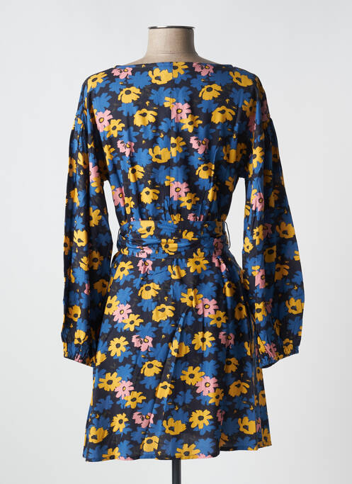 Robe mi-longue imprimé fleurs manches longues bleu COMPAÑIA FANTASTICA femme