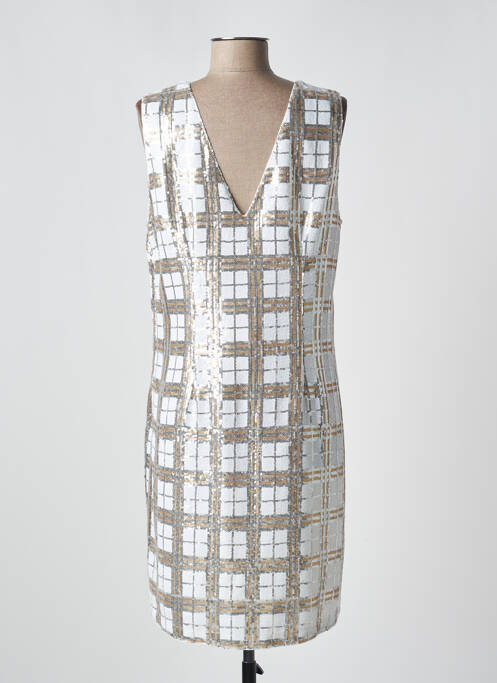 Robe mi-longue blanc ANONYME DESIGNERS pour femme