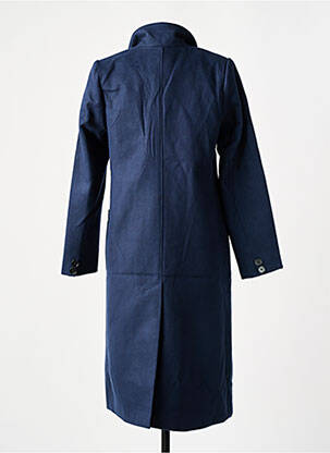 Manteau long coupe cintrée sans capuche bleu MOLLY BRACKEN femme