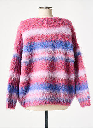 Pull stretch manches longues rose MOLLY BRACKEN femme