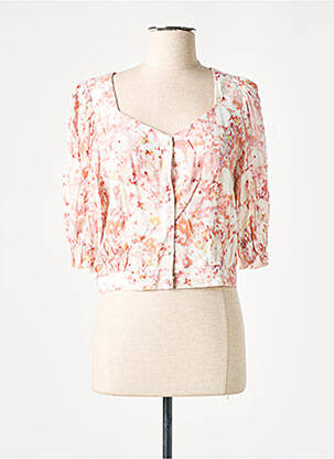 Top stretch manches longues rose CALIE femme