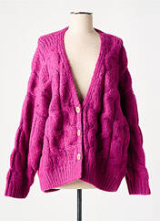 Gilet manches longues violet MOLLY BRACKEN pour femme seconde vue