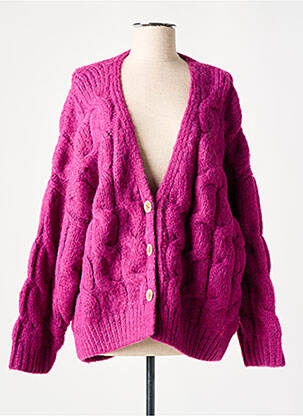 Gilet manches longues violet MOLLY BRACKEN pour femme