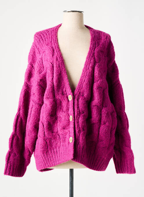 Gilet manches longues violet MOLLY BRACKEN pour femme