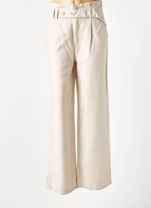 Pantalon droit beige SALSA pour femme