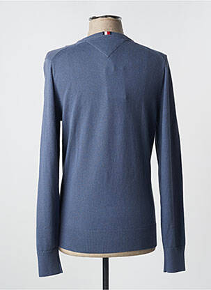 Pull col v manches longues bleu TOMMY HILFIGER homme