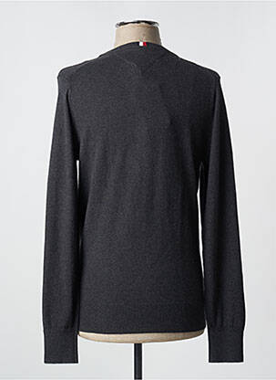 Pull col v manches longues gris TOMMY HILFIGER homme