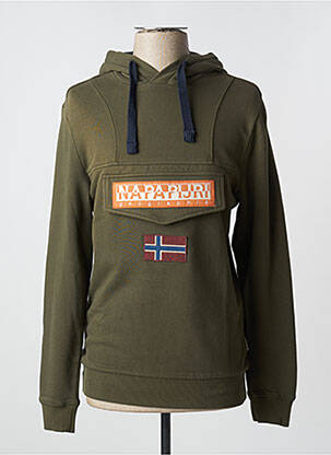 Sweat-shirt à capuche vert NAPAPIJRI pour garçon