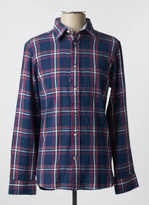 Chemise manches longues bleu TOMMY HILFIGER pour homme