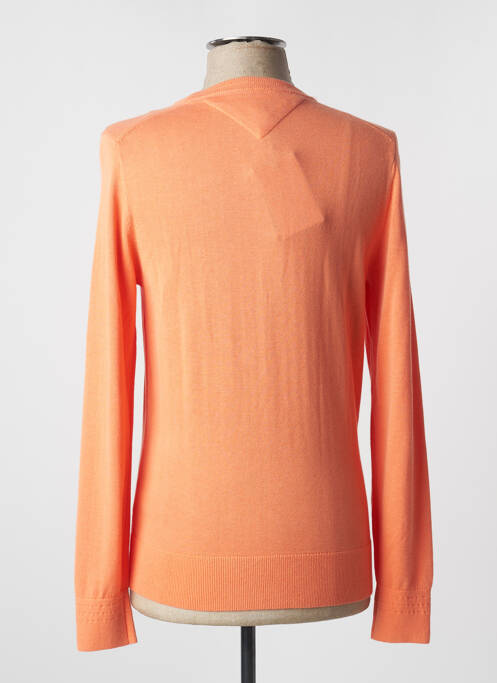 Pull stretch manches longues orange TOMMY HILFIGER homme