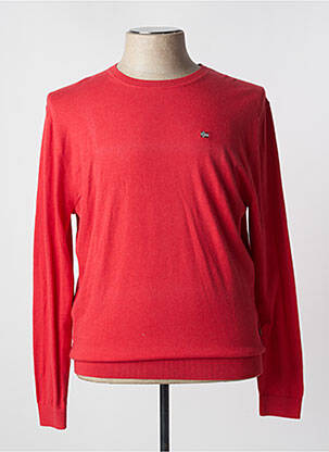 Pull col rond manches longues rouge NAPAPIJRI homme