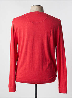 Pull col rond manches longues rouge NAPAPIJRI homme