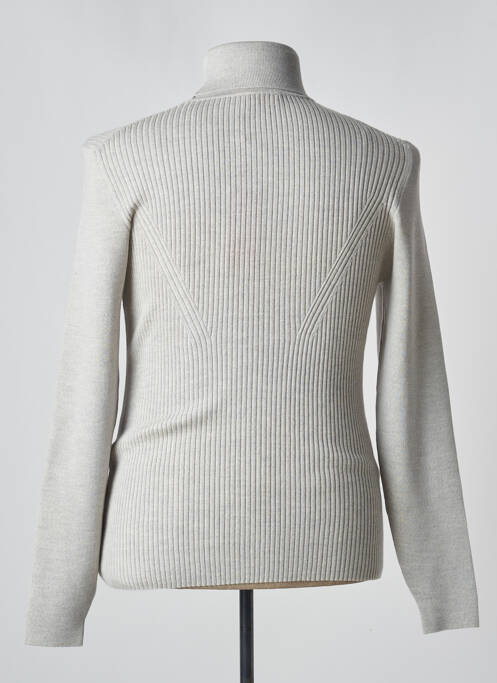 Pull col roulé gris HUGO BOSS pour homme