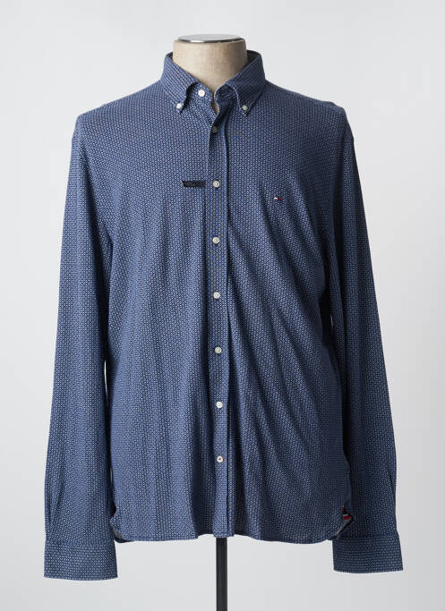 Chemise manches longues bleu TOMMY HILFIGER pour homme