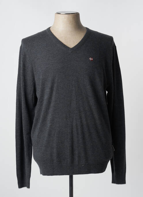 Pull gris NAPAPIJRI pour homme