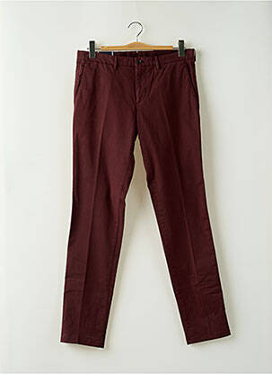Pantalon chino tissage popeline taille normale violet TOMMY HILFIGER homme