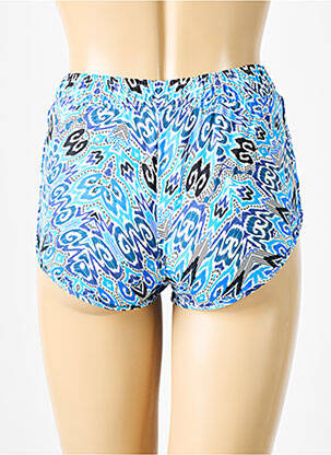 Bas de maillot de bain imprimé fantaisie short bleu GRAIN DE SABLE femme
