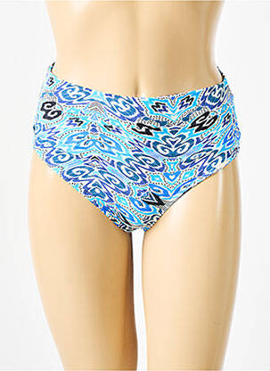 Bas de maillot de bain imprimé fantaisie culotte bleu GRAIN DE SABLE femme