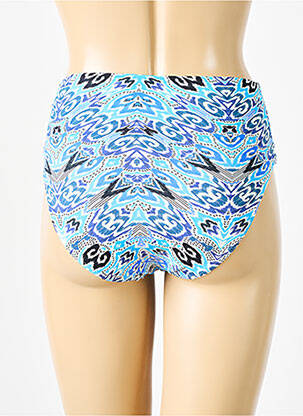 Bas de maillot de bain imprimé fantaisie culotte bleu GRAIN DE SABLE femme