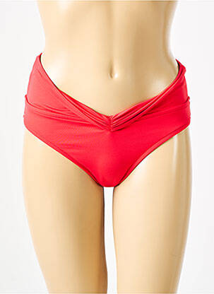 Bas de maillot de bain effet matière satinée culotte rouge SEAFOLLY femme