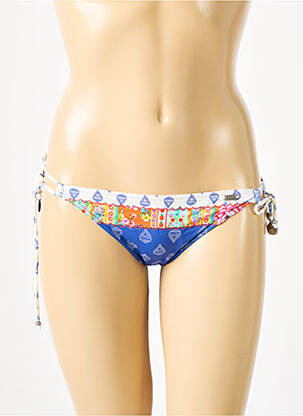 Bas de maillot de bain imprimé fantaisie bikini bleu BANANA MOON femme