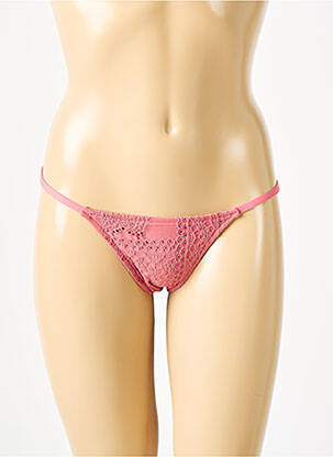 Bas de maillot de bain effet matière satinée bikini rose SEAFOLLY femme