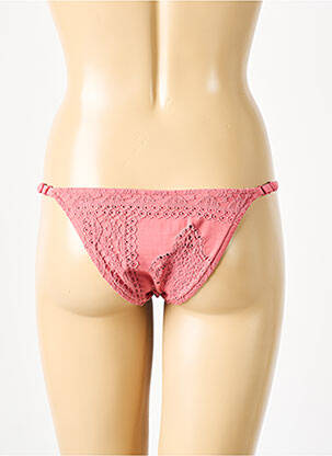 Bas de maillot de bain effet matière satinée bikini rose SEAFOLLY femme