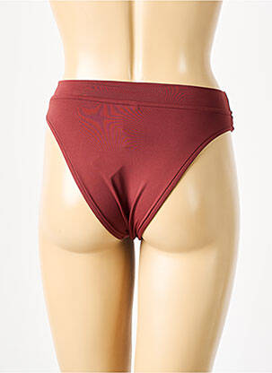 Bas de maillot de bain effet matière satinée culotte rouge SEAFOLLY femme