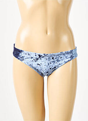 Bas de maillot de bain effet matière satinée culotte bleu SEAFOLLY femme