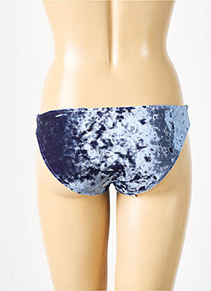 Bas de maillot de bain effet matière satinée culotte bleu SEAFOLLY femme