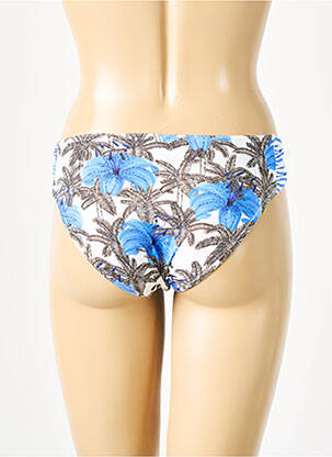 Bas de maillot de bain imprimé tie and dye culotte blanc GRAIN DE SABLE femme