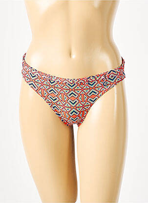 Bas de maillot de bain imprimé fantaisie culotte rouge GRAIN DE SABLE femme