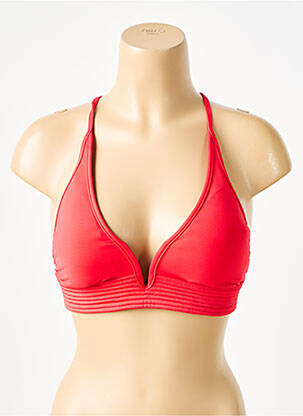 Haut de maillot de bain stretch haut soutien-gorge avec mousse de rembourrage amovible rouge SEAFOLLY femme