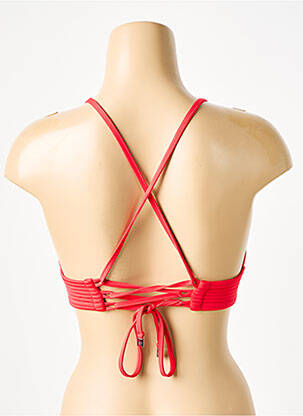 Haut de maillot de bain stretch haut soutien-gorge avec mousse de rembourrage amovible rouge SEAFOLLY femme