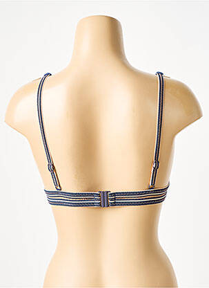 Haut de maillot de bain stretch haut soutien-gorge avec mousse de rembourrage amovible bleu SEAFOLLY femme