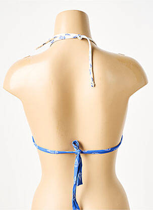 Haut de maillot de bain stretch haut soutien-gorge avec mousse de rembourrage amovible bleu BANANA MOON femme
