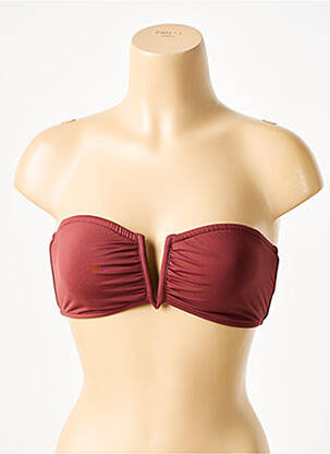 Haut de maillot de bain stretch haut bandeau rouge SEAFOLLY femme
